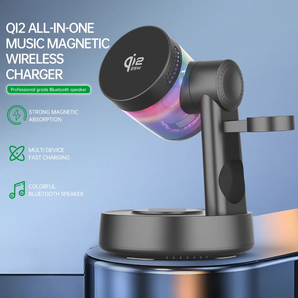 Watches Smartwatch Samsung - Qi2 25W RGB-Licht Magnetisches Kabelloses Ladegerät