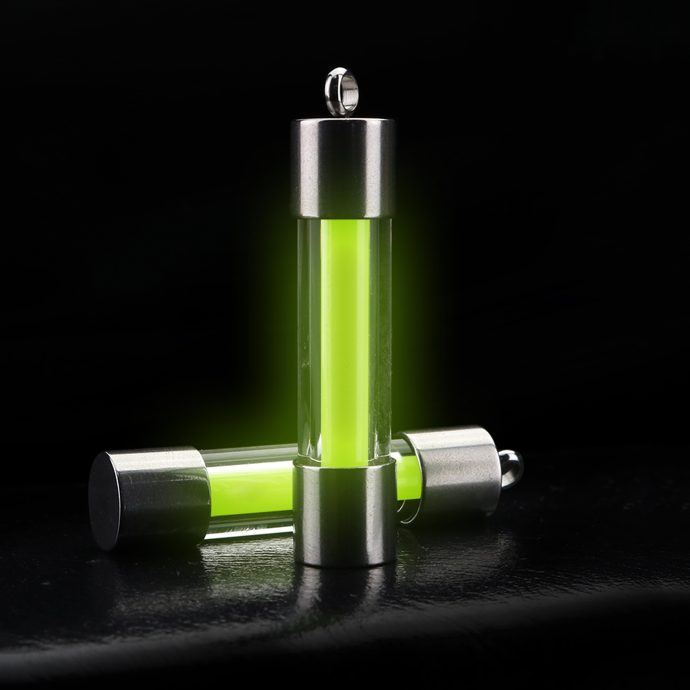 Tritium Gas Tube - Outdoor-Signalleuchte, leuchtender Röhrenanhänger, EDC-Schlüsselanhänger, leuchtender Anhänger,