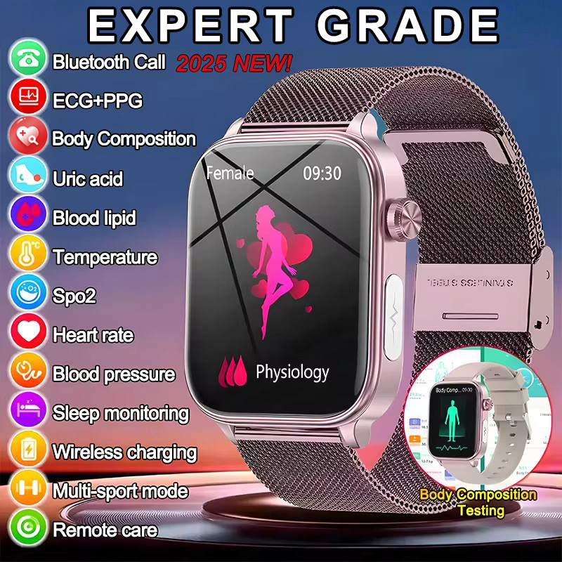 Smartwatch Health Watches - 2023 neue EKG + PPG Überwachung
