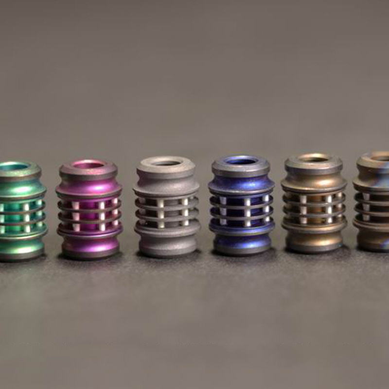 Tritium Gas Tube - 1 Stück Titanlegierung Messerperlen Anhänger Paracord