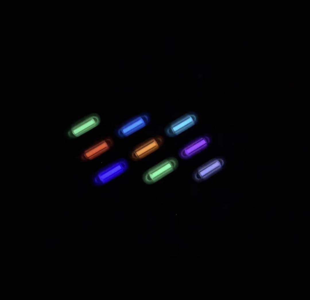Tritium Gas Tube - 8er-Pack 2 x 6 mm kleine