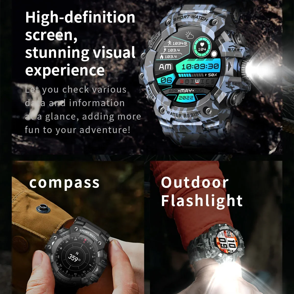 Herren Outdoor-Sport Smartwatc – Smartwatch Health Watches Bewertung und Preis