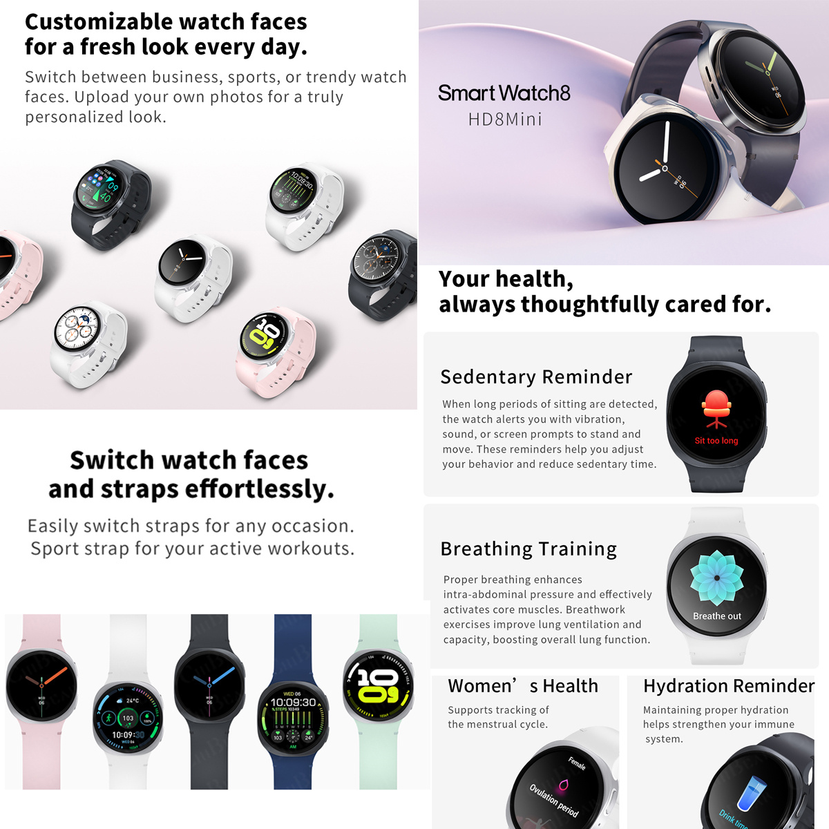 2026 Neue Smartwatches 8 Mini  – Smartwatch Health Watches Bewertung und Preis