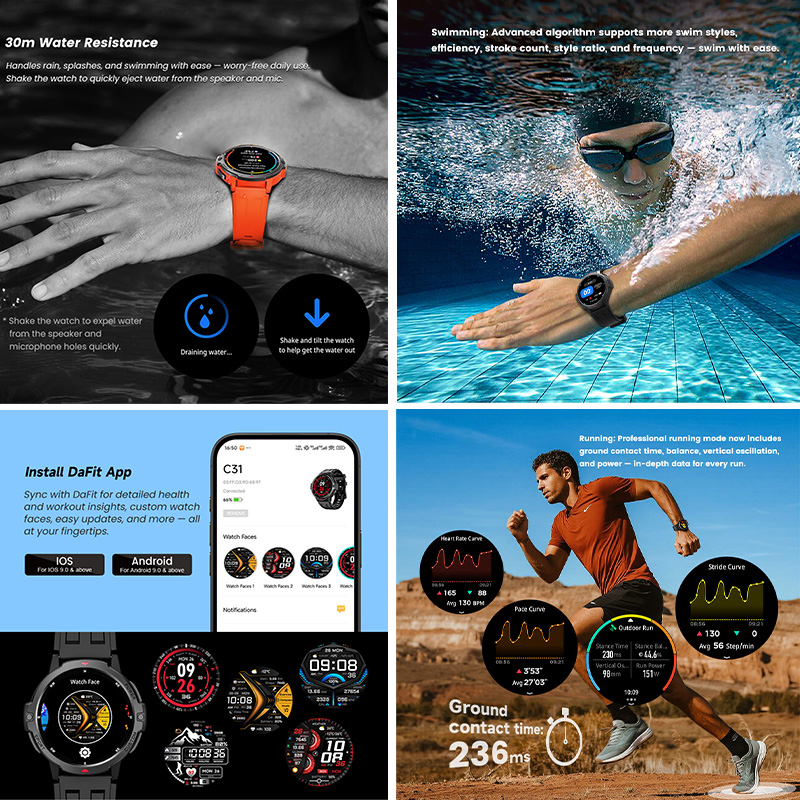 NEUE 1,46 Zoll Militär-GPS-Sma – Smartwatch Timex Watches For Women Bewertung und Preis