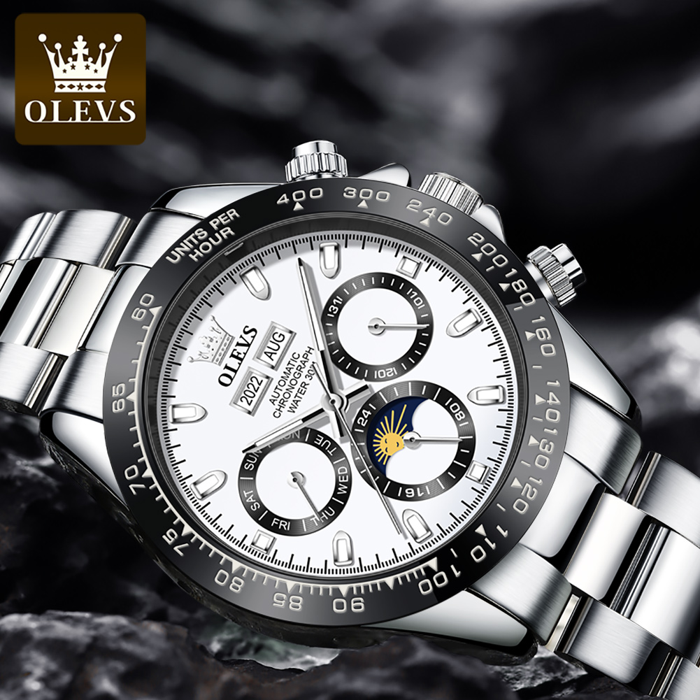 OLEVS 6654 Luxus-Herrenuhr, Ch – Watches Omega Bewertung und Preis