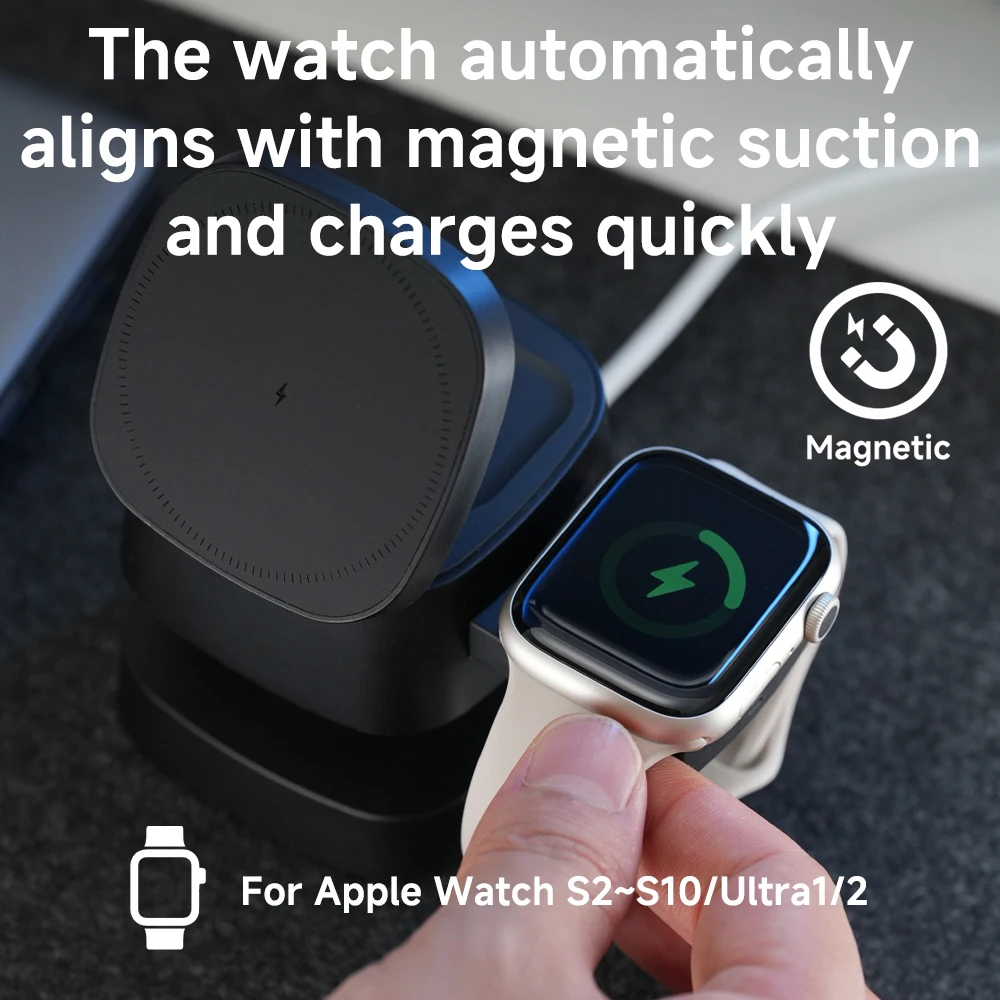 Magnetisches 3-in-1-Wireless-L – Smartwatch Apple Watch Bewertung und Preis