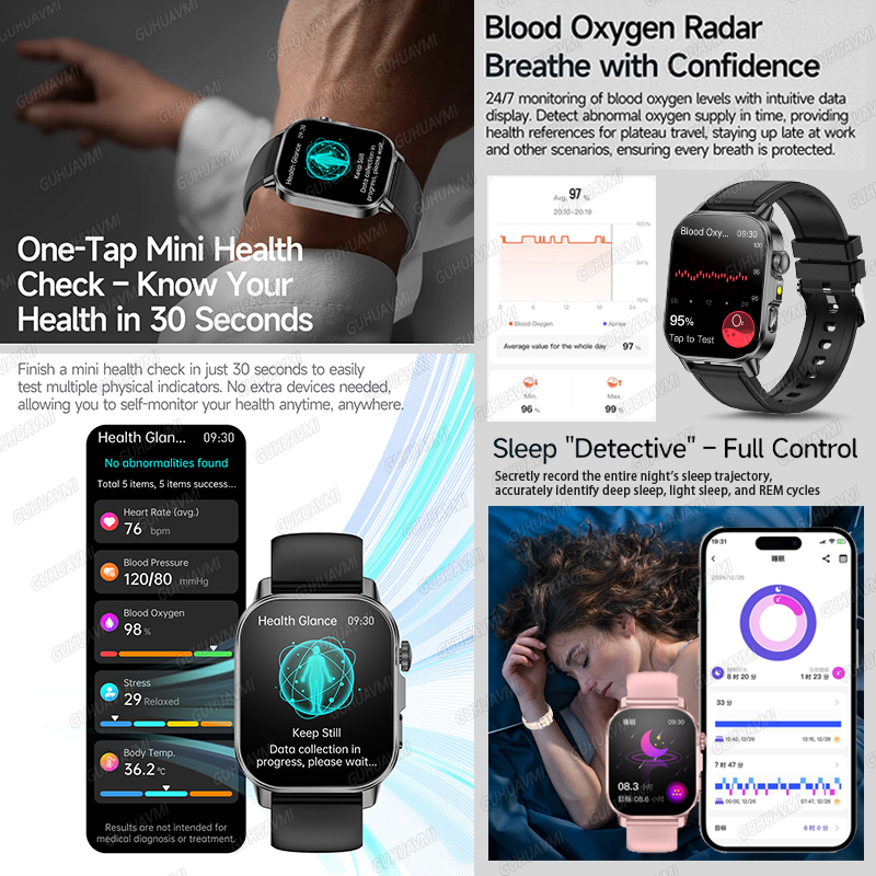 2026 Neue Gesundheits-Smartwat – Smartwatch Health Watches Bewertung und Preis